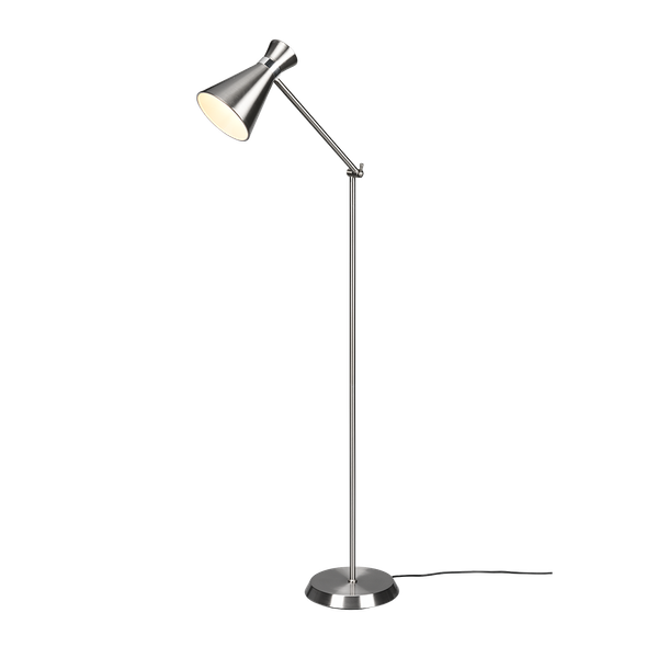 Enzo floor lamp E27 brushed steel image 1