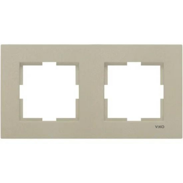 Novella Accessory Bronze Two Gang Frame image 1