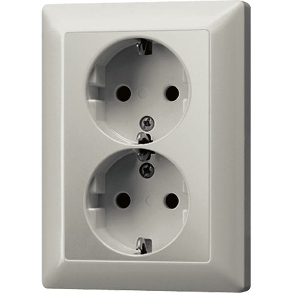 Socket outlet 2-gang socket outlet image 1