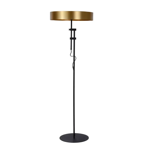 GIADA Floorlamp 2x E27 /40W Matt Black/Satin Bras image 1