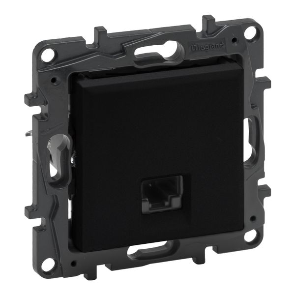 RJ45 socket Niloé Step category 6A UTP black image 1