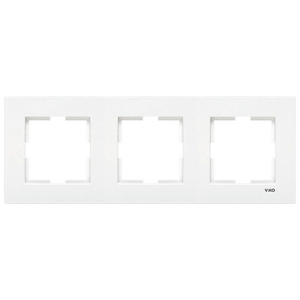 Karre Accessory White Three Gang Frame image 1