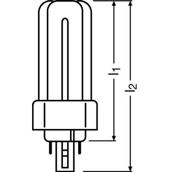 DULUX T/E CONSTANT 32W/827 GX24Q FS1           OSRAM image 1