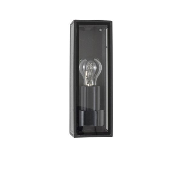 Anthracite Die-Casting Aluminium & Clear Glass LED E27 1x12 Watt 220-240 Volt Bulb Excluded IP65 L: 8.6 W: 9 H: 25.8 cm image 1