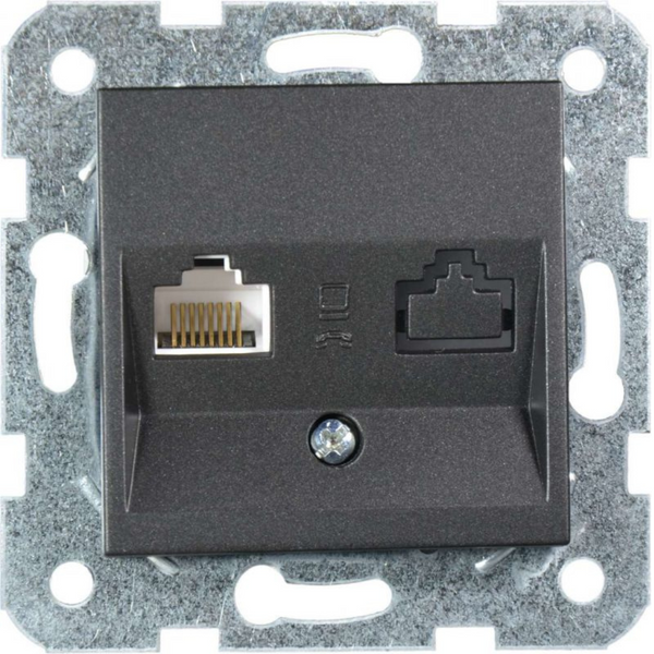 Novella-Trenda Black Numerical Phone Socket (CAT3) image 1