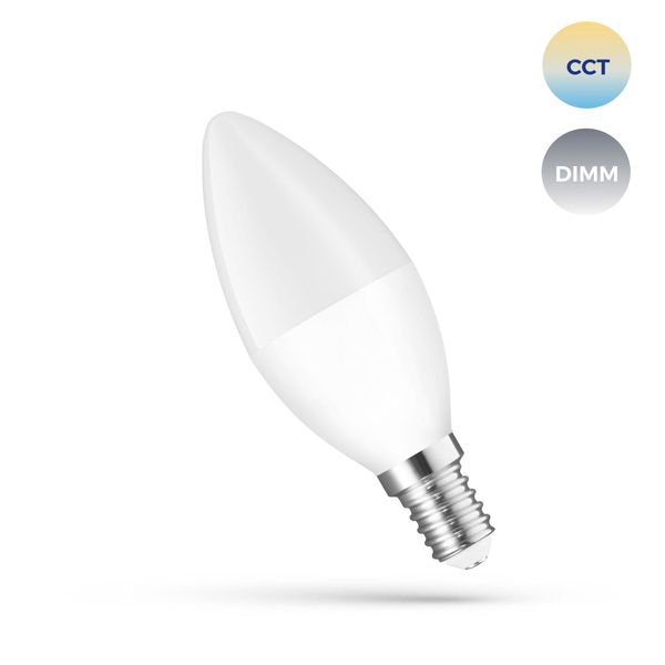 LED C38 5W E-14 230V CCT+DIM Wi-Fi Spectrum SMART image 3