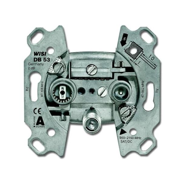 0232-101-500 Flush Mounted Inserts TV / Radio / SAT End socket image 1