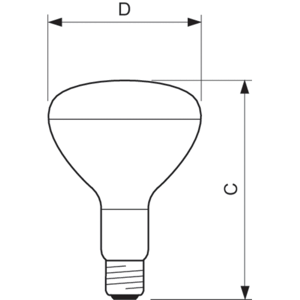 R125 IR 375W E27 230-250V CL 1CT/10 image 4