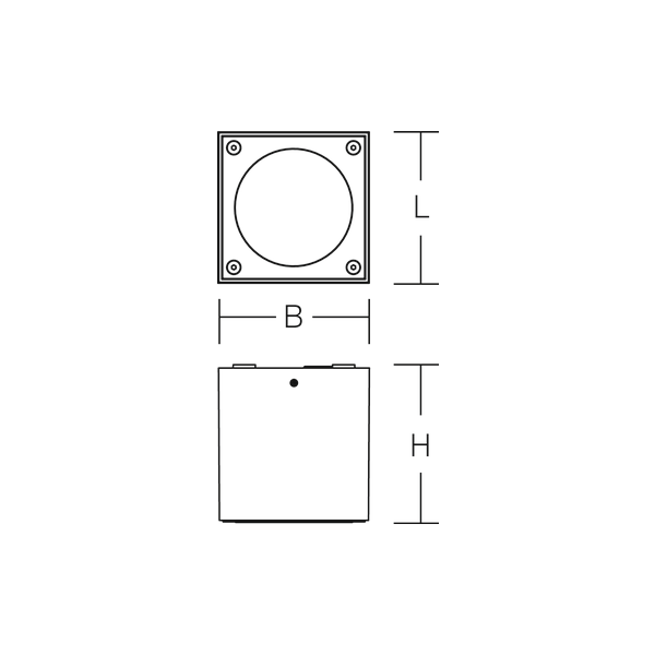 HB 111, 9 W, 590 lm, 830, anthracite, on/off Surface mounted downlight image 4