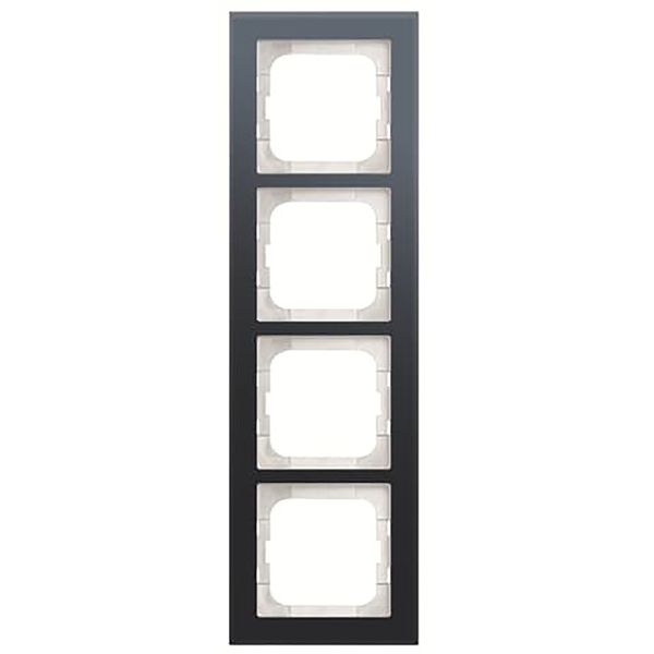 1724-229 Cover Frame Busch-axcent® glass oyster image 1