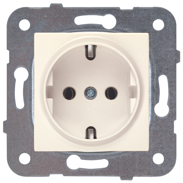 Karre-Meridian Beige (Quick Connection) Earthed Socket image 1