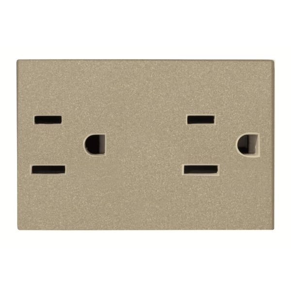 N2328 CV Socket outlet NEMA 5-15R NEMA Champagne - Zenit image 1