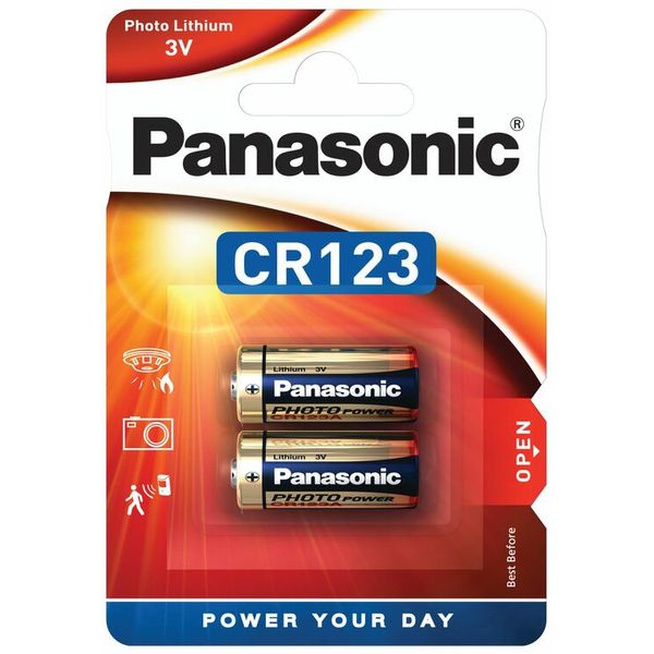 PANASONIC Lithium Power CR123 BL2 image 1