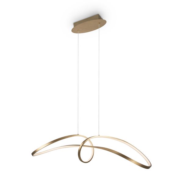 Modern Curve Pendant lamp Gold image 1