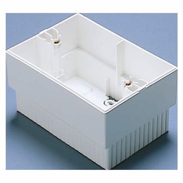 WALL-MOUNTING BOX - FOR PLAYBUS AND VIRNA PLATES - 1/2/3 GANG - CLOUD WHITE - SYSTEM/PLAYBUS image 2