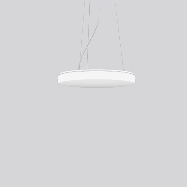 Flat Polymero Kreis Slim, 29 W, 3100 lm, 830, white, Phase-cut Pendant image 1