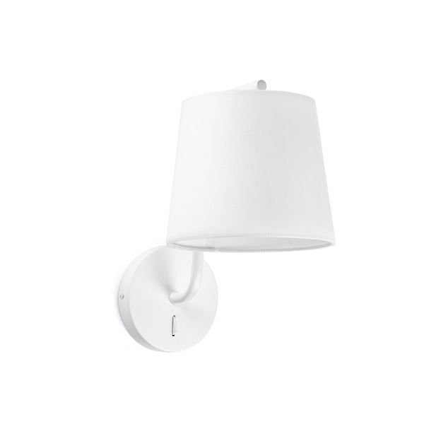 BERNI WHITE WALL LAMP 1X E27 20W image 2