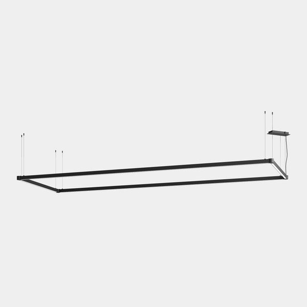 Lineal lighting system APEX_RECTANGULAR_AW28_29_31_32 96W LED neutral-white 4000K CRI 95 ON-OFF Black IP40 8336lm image 1