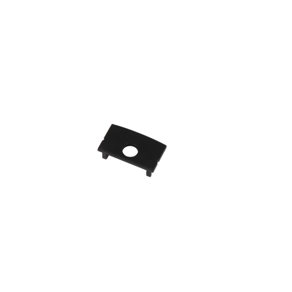 End Cap with hole for Surface Mounted Profile 23.5x14mm IP20 Black image 1