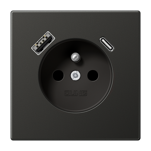 Socket fren/belg with USB type AC AL1520F-15CAAN image 1