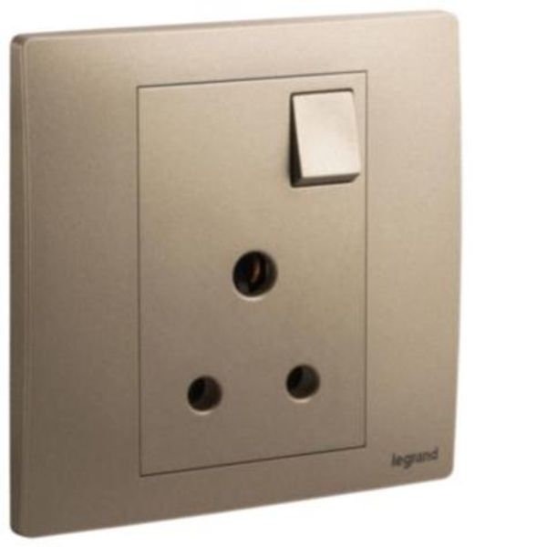 281132DB Mallia Senses 1 gang BS switched socket outlet - 5A image 1