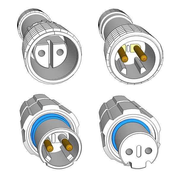 QUICK FIX®QF+ Adapter Outdoor 230Vtransparent, 1xA 1xB image 1