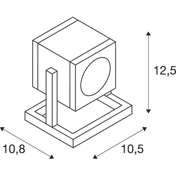 CUBIX I floor light, GU10, ESL, max. 25W image 2