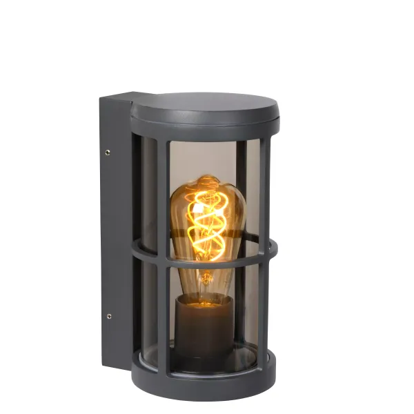 Lucide NAVI - Wall light Outdoor - 1xE27 - IP54 - Anthracite image 1