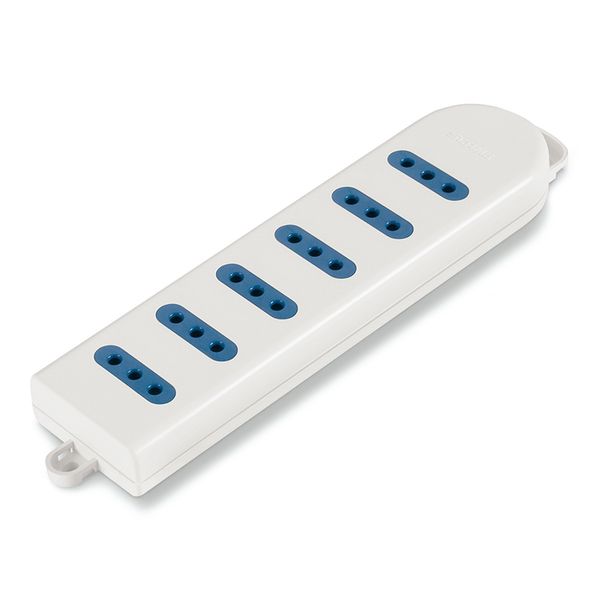 6-OUTLET SOCKET 2P+E 10A WHITOUT CABLE image 1