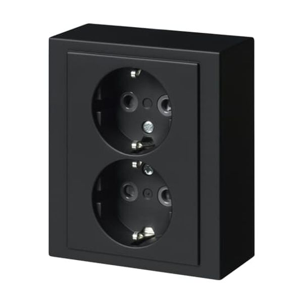 402EA-885 Socket outlet Black - Impressivo image 1