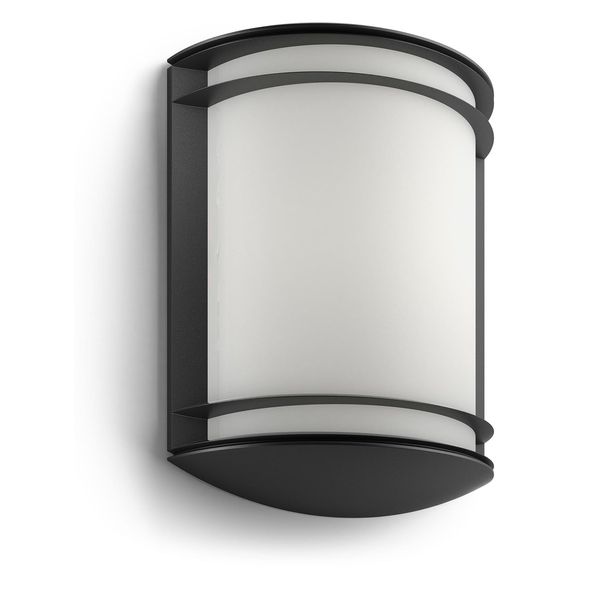 Antelope 4000K wall lantern black 1x6W image 1