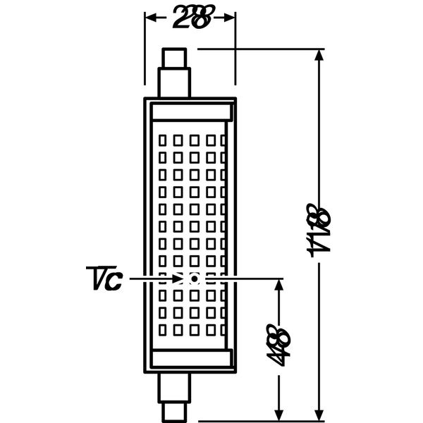 PARATHOM® LINE R7s 118.00 mm 150 19 W/2700 K R7s image 5