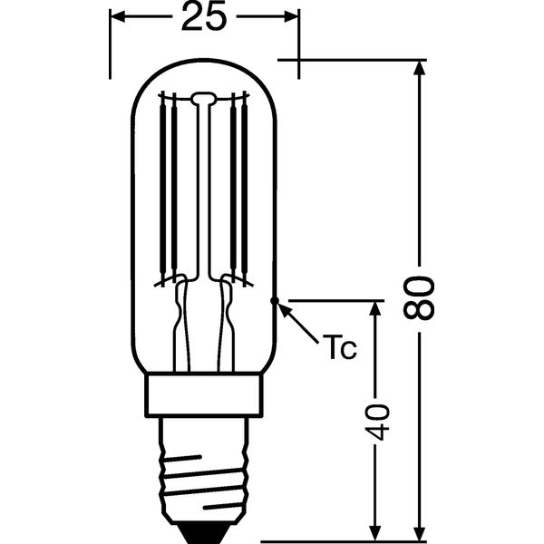 PARATHOM® SPECIAL T26 40 4 W/2700K E14 image 2