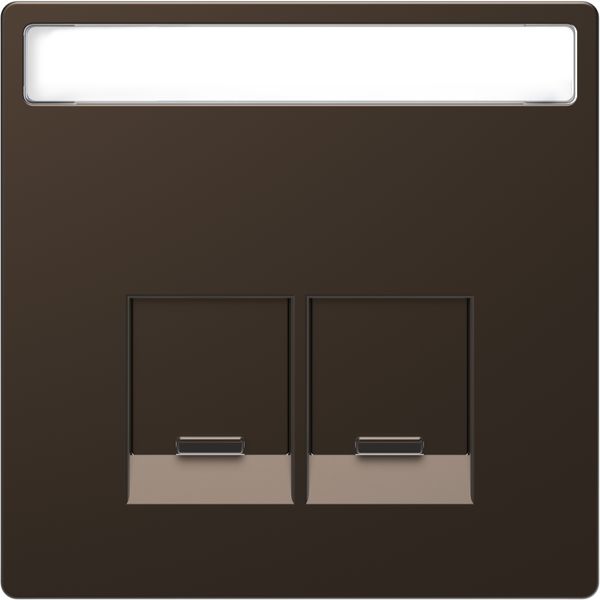 SYS-D RJ45 ACTASSI 2V TXT SCHUIF MOCCA image 1