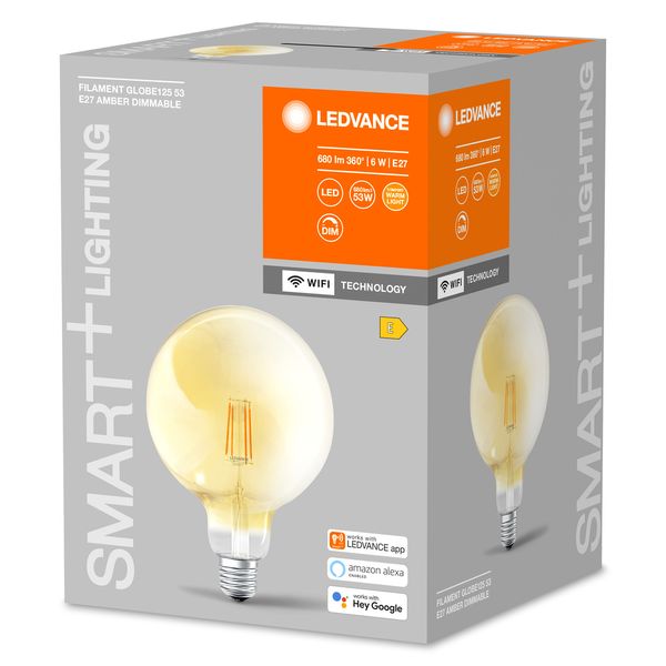 SMART+ WiFi Filament Globe Dimmable 53 6 W/2400 K E27 image 6