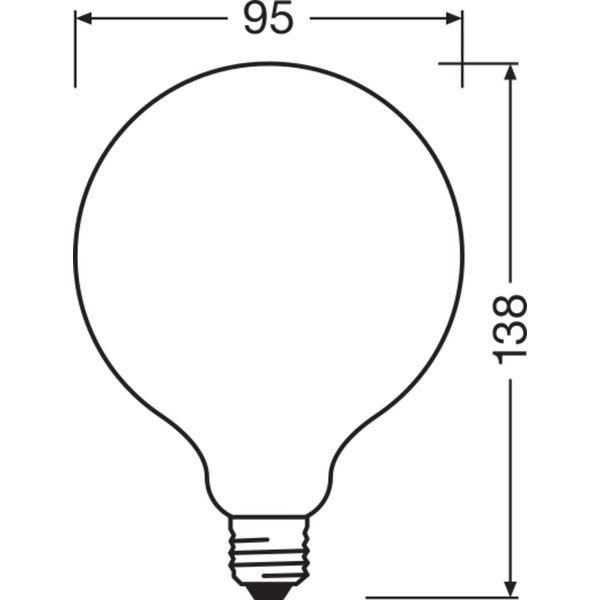 LED STAR CLASSIC GLOBE Dimmable 11W 827 Frosted E27 image 8