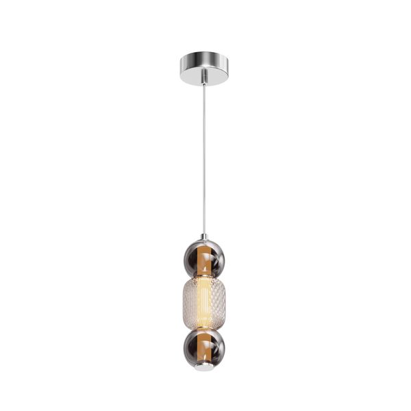 Modern Drop Pendant lamp Chrome image 1