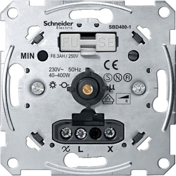 Rotary dimmer insert for ohmic load with on/off switch, 40-400 W image 2