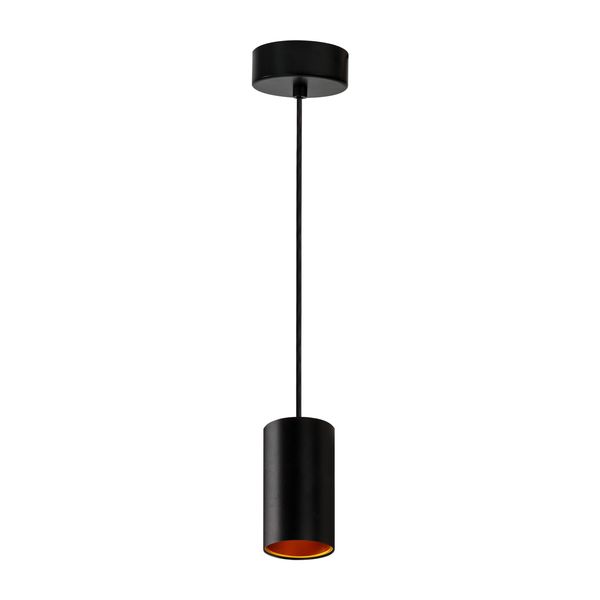 CHLOE GU10 x1 IP20 pendant lamp black golden round base image 8