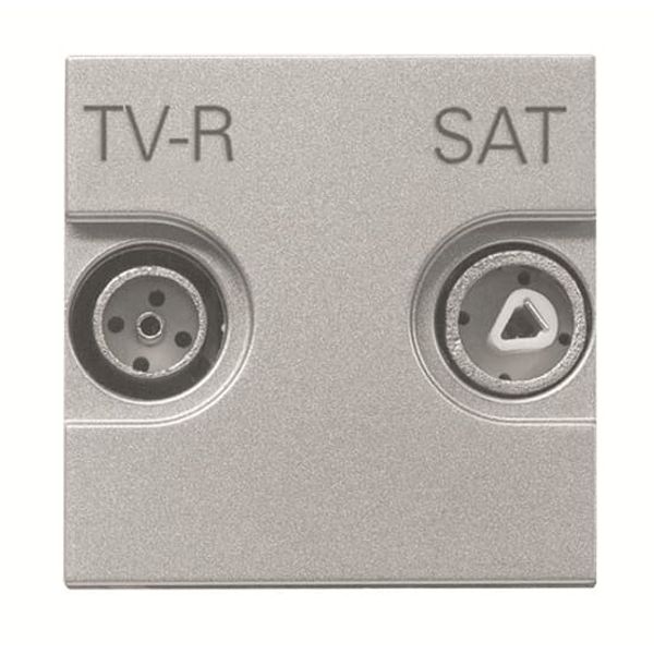 N2251.7 PL TV outlet SAT 1 gang Silver - Zenit image 1