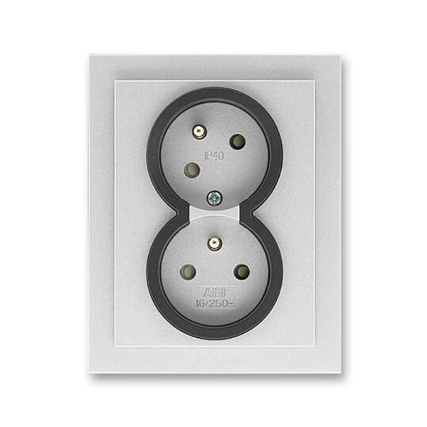 5583M-C02357 42 Double socket outlet with earthing pins, shuttered, with turned upper cavity, with surge protection image 38