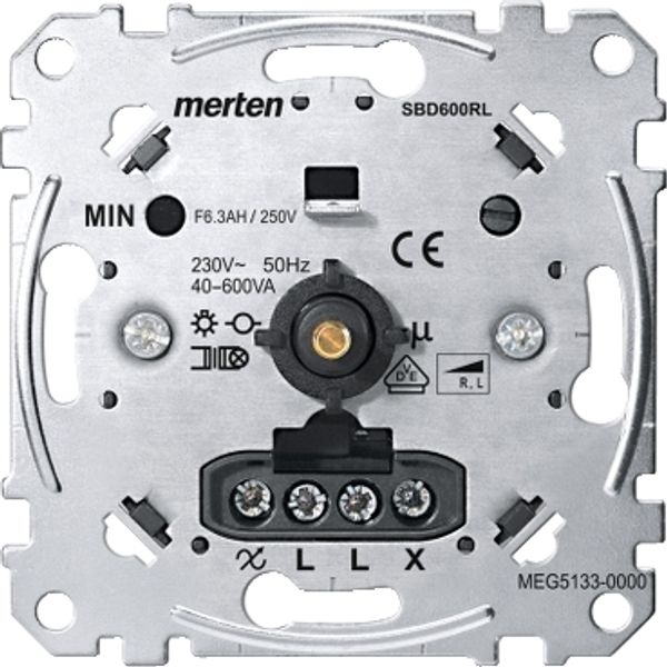 Rotary dimmer insert for inductive load, 40-600 W/VA image 1