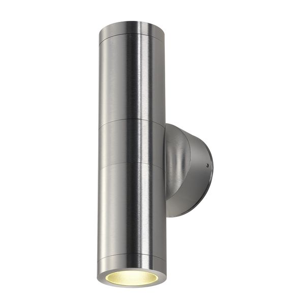 ASTINA OUT ESL wall lamp, GU10, max.2x11W, IP44, brushed Alu image 1