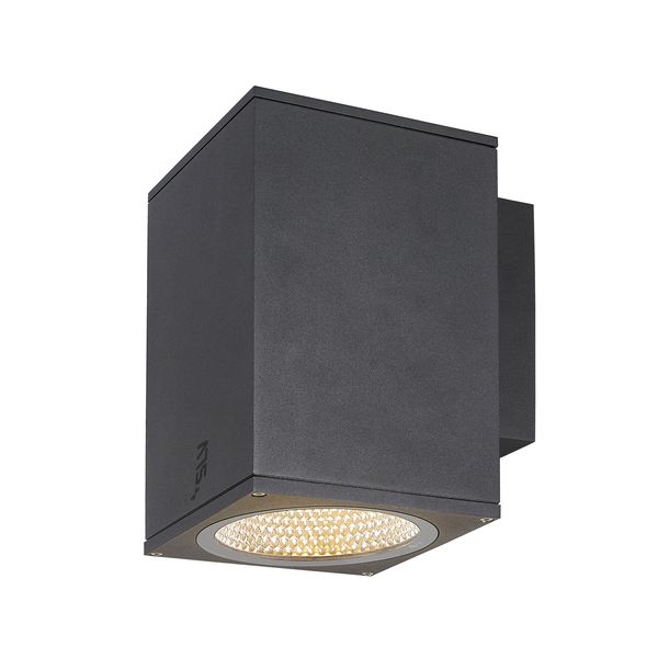 ENOLA SQUARE L, single outdoor LED surface-mounted wall light anthracite CCT 3000/4000K image 1