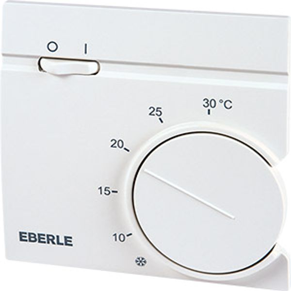 Room controller, 5-30C, AC 230V, 1 NC contact, heating: 8 ... 14 (4) A, 1 switch mains, with temperature reduction approx.5K image 2