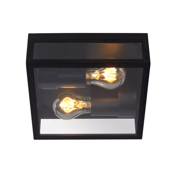 DUKAN Outside Ceiling light 2xE27/15W Black image 1