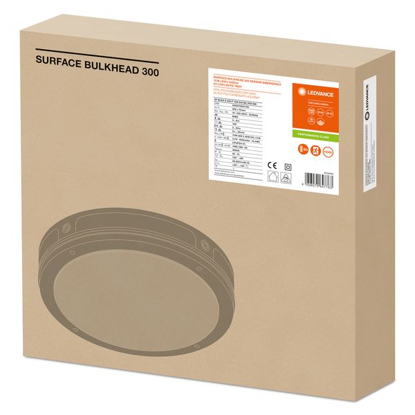 SURFACE BULKHEAD 300 SENSOR EMERGENCY 15W 840 BK IP65 image 11