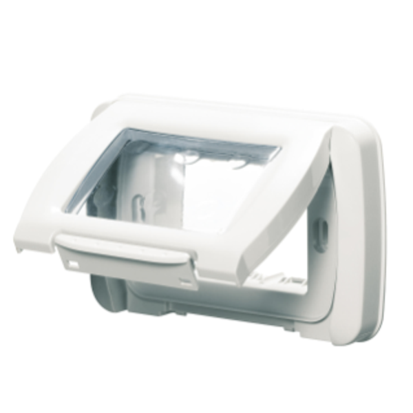 WATERTIGHT PLATE - SELF-SUPPORTING - 3 GANG - CLOUD WHITE - SYSTEM image 1