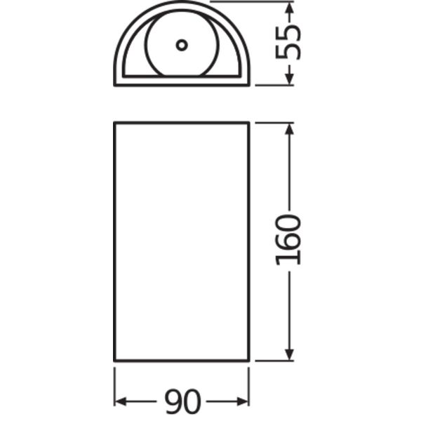 OUTDOOR FACADE UPDOWN 12 W 3000 K IP54 GY image 2