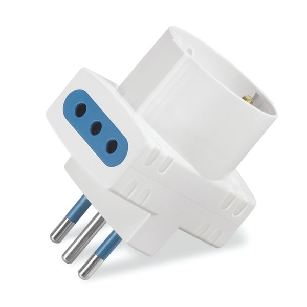 AZZURRA SERIES ADAPTOR P30+ 2 SOCKETS 2P image 3